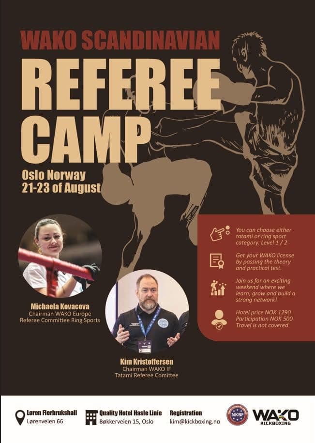 Scandinavian Referee Camp – Oslo 21–23 augusti